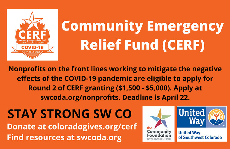 CERF Grants - Nonprofits on the front lines working to mitigate the negative effects of the COVID-19 pandemic are eligible to apply for round 2 of CERF granting